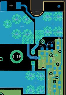 Ausschnitt eines PCB-Layouts