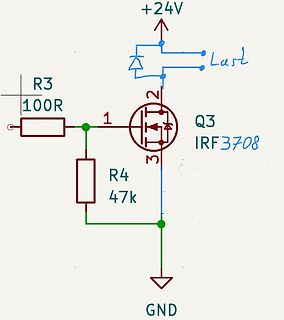 Schaltplan mit MOSFET-Treiberstufe
