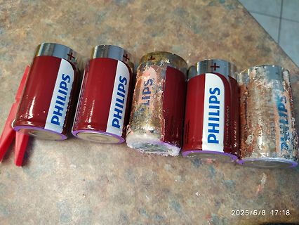 Ausgelaufene Philips Batterien