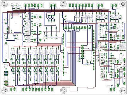 Leiterplatten-Layout einer elektronischen Schaltung