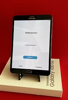 Samsung Tablet mit Willkommen-Bildschirm