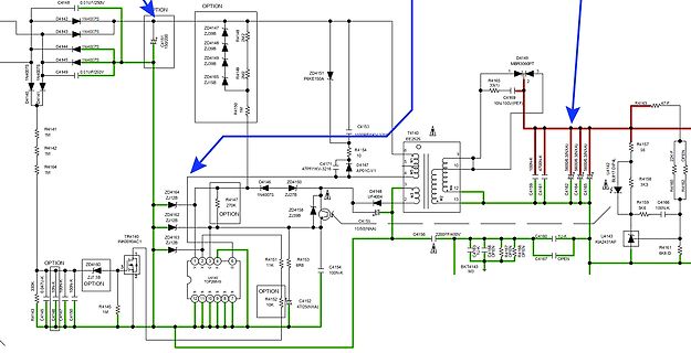 Elektronischer Schaltplan eines Netzteils