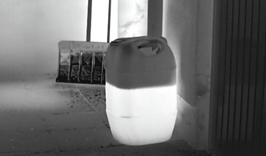Wärmebild eines Behälters
