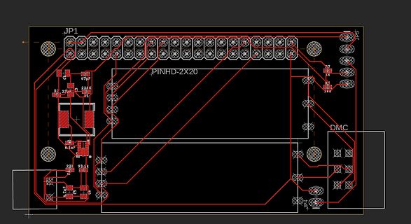 Leiterplatten-Layout einer Platine