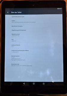 Einstellungen eines Android-Tablets