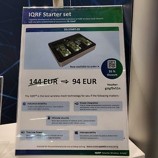 Werbeplakat für IQRF Starter set