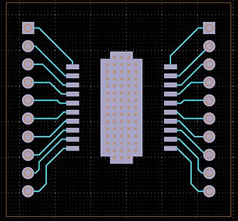 PCB-Layout eines integrierten Schaltkreises