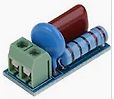 Elektronische Bauteile auf einer Leiterplatte