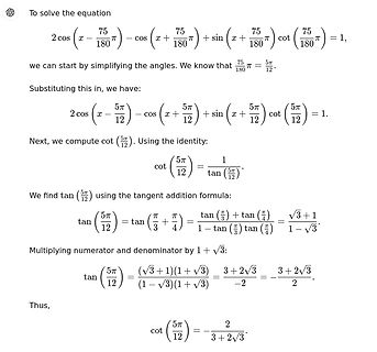 Mathematische Herleitung einer trigonometrischen Gleichung