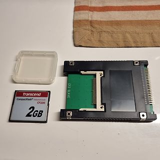 Transcend CompactFlash Karte und CF2 Slave Adapter