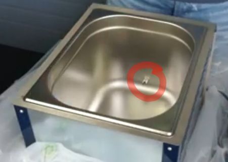 Edelstahlbecken oder Spüle
