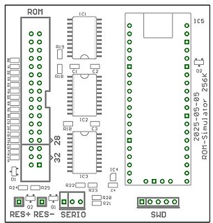 PCB-Layout eines ROM-Simulators