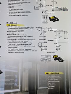 Datenblatt Ausschnitt IS31BL3557 Hybrid Boost