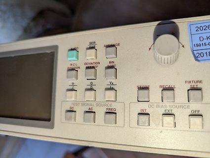 Bedienfeld eines elektronischen Messgeräts