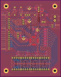 PCB-Layout einer Leiterplatte