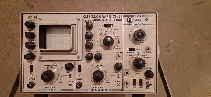 Oszilloskop CI-55 Frontansicht