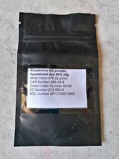 Beutel mit Rhodamin 6G Pulver