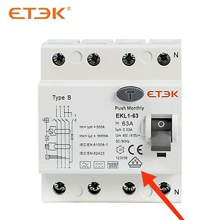 Fehlerstromschutzschalter Typ B von ET$ ext{K}$