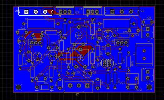 Leiterplatten-Layout einer Platine