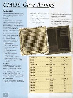 Datenblattseite zu CMOS Gate Arrays