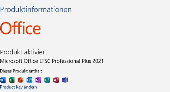 Microsoft Office LTSC Professional Plus 2021 Produktinformationen