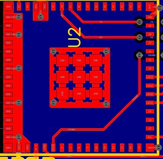 PCB-Layout einer Leiterplatte
