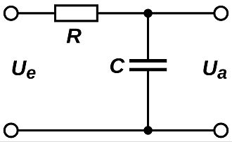 RC-Tiefpassschaltung
