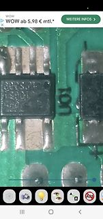 Nahaufnahme einer Leiterplatte mit SMD-Bauteilen