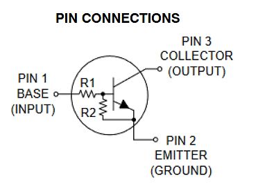 Schaltplan einer Transistor-Beschaltung