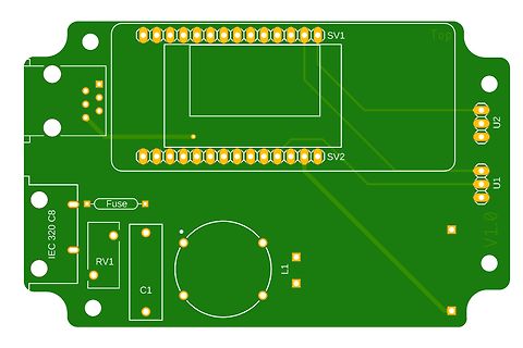 PCB-Layout einer Leiterplatte