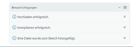Benachrichtigungen in einer Software