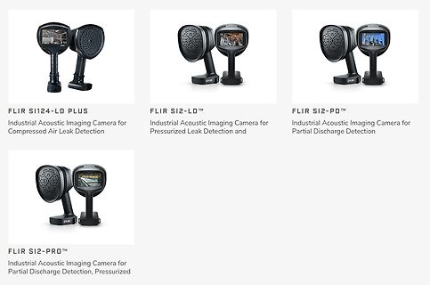 Verschiedene FLIR akustische Bildkameras