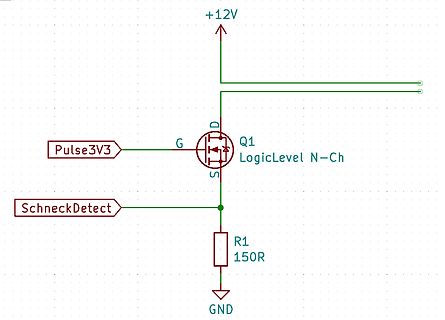 Schaltplan mit N-Kanal MOSFET