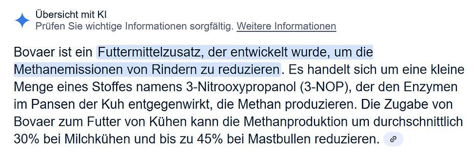KI-Zusammenfassung über Bovaer
