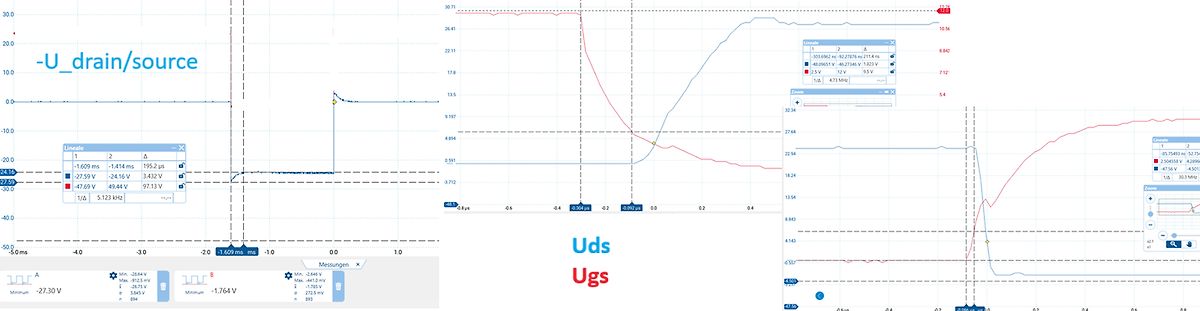 Oszilloskop-Messung von Uds und Ugs