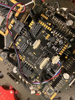Mikrokopter.de FlightController PCB mit Verkabelung