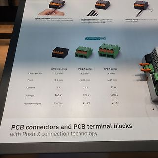 Werbeplakat für XPC Push-X Anschluss-Technologie
