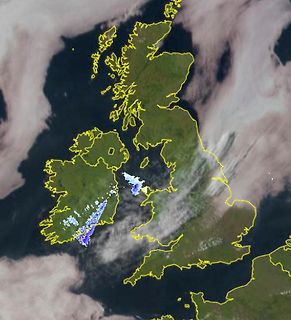 Satellitenaufnahme der Britischen Inseln