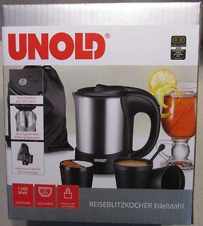 Verpackung eines UNOLD Reiseblitzkochers
