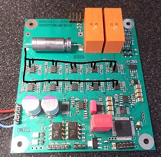 Leiterplatte mit elektronischen Bauteilen