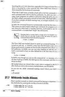 Textseite über Shell-Befehle und Aliase
