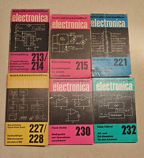 Alte Elektronik-Fachzeitschriften der Reihe Electronica