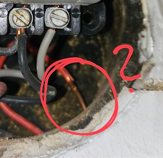 Elektrische Verkabelung in einer Anschlussdose