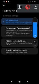 Android-Einstellungen zur Akku-Nutzung