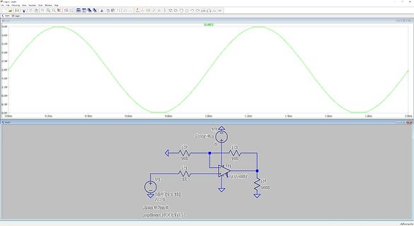 LTspice Simulation Schaltplan und Wellenform