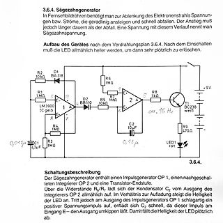 Schaltplan eines Sägezahngenerators