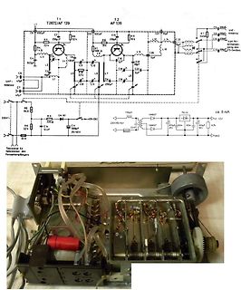 Schaltplan eines Radios und Netzteils