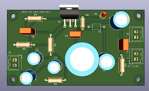 PCB-Layout eines Verstärkers