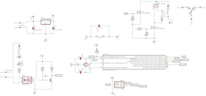 Schaltplan mit ATtiny841 Mikrocontroller