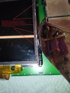 Reparatur eines Touchpads an einem Display